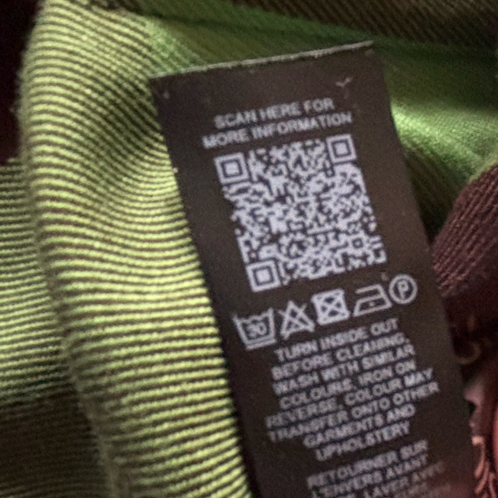 Asos COLLUSION plaid flare pants SIZE 8 Green/ brown - Picture 8 of 8